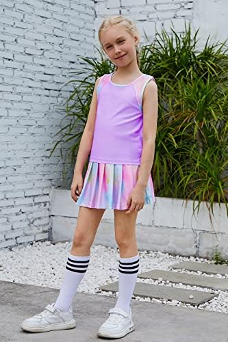 Elastic Fun girls athletic tennis golf pickball outfits