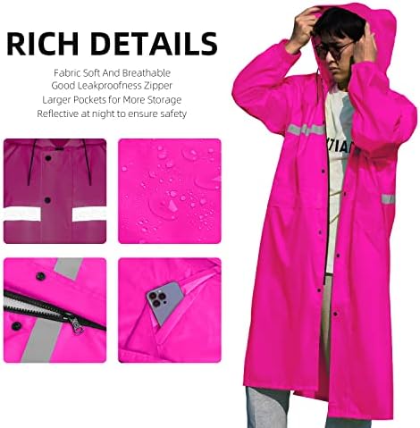 Coralrain Long Hooded Rain Jacket