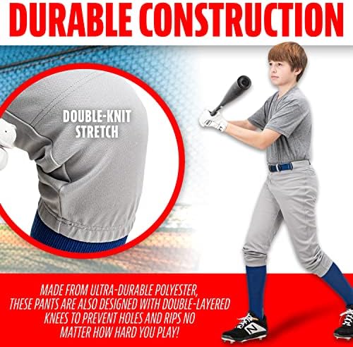 Franklin Sports Youth Baseball Softball Pants - Comfortable Fit