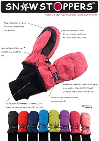 Winter Kids Gloves Waterproof Insulated Perfect for Skiing Snowboarding