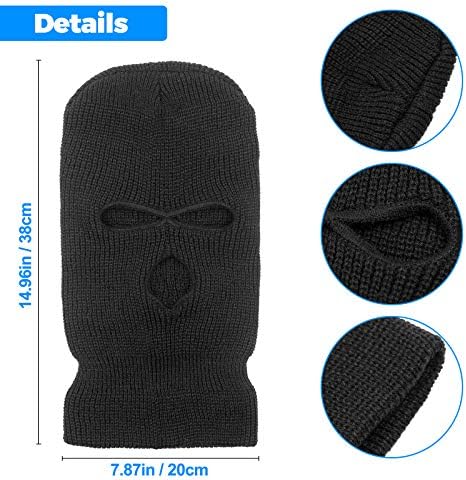3-Hole Ski Mask Cover Winter Balaclava for Outdoor Sports
