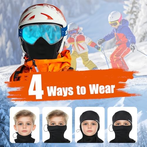 Kids Balaclava Ski Mask - Windproof Warm for Snow Sports