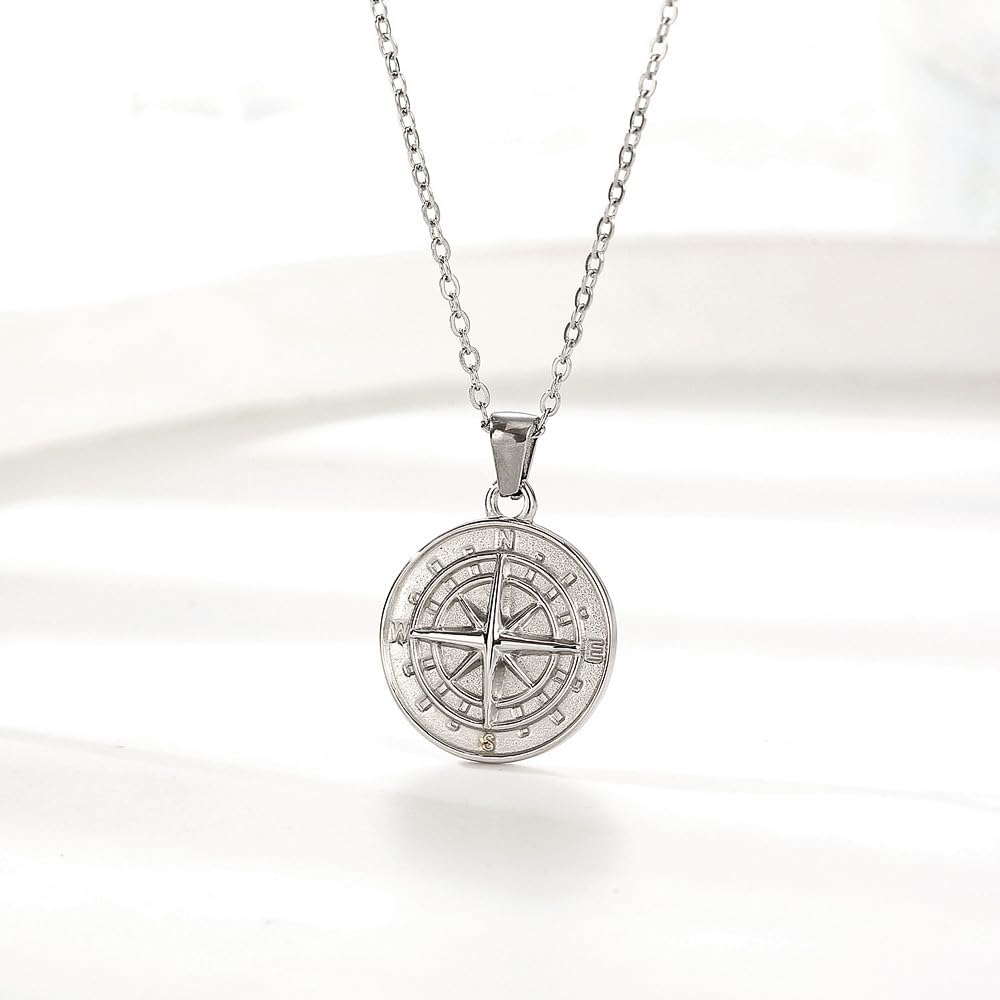 To My Son Compass Necklace Gift Box