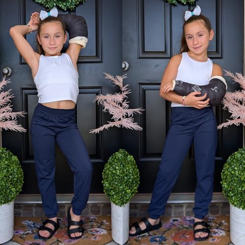 Big Elephant 3-Piece Girls Joggers with Pockets for Yoga Running