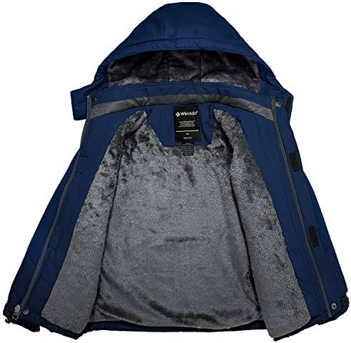 Wantdo Boys Waterproof Ski Jacket - Fleece Layer Windproof and Warm