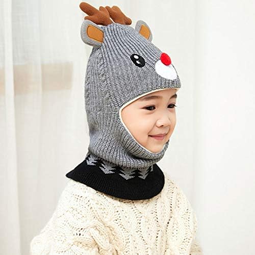 Cute Reindeer Antlers Balaclava Soft Warm for Kids