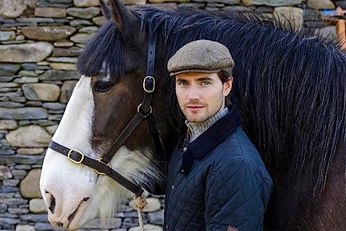 Mugros Weavers Mens Irish Trinity Flat Cap Driving Cap Made in Ireland