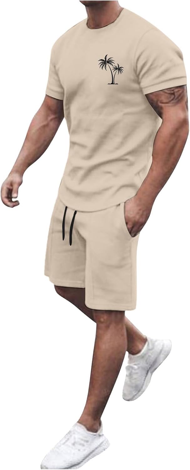 Men Workout Beach Outfits 2025 Summer Set