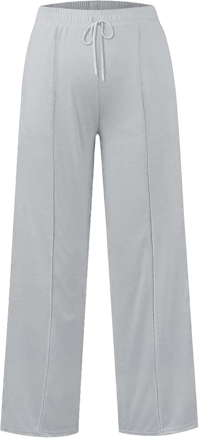 Ikevan Girls Oversized Wide Leg Sweatpants Drawstring