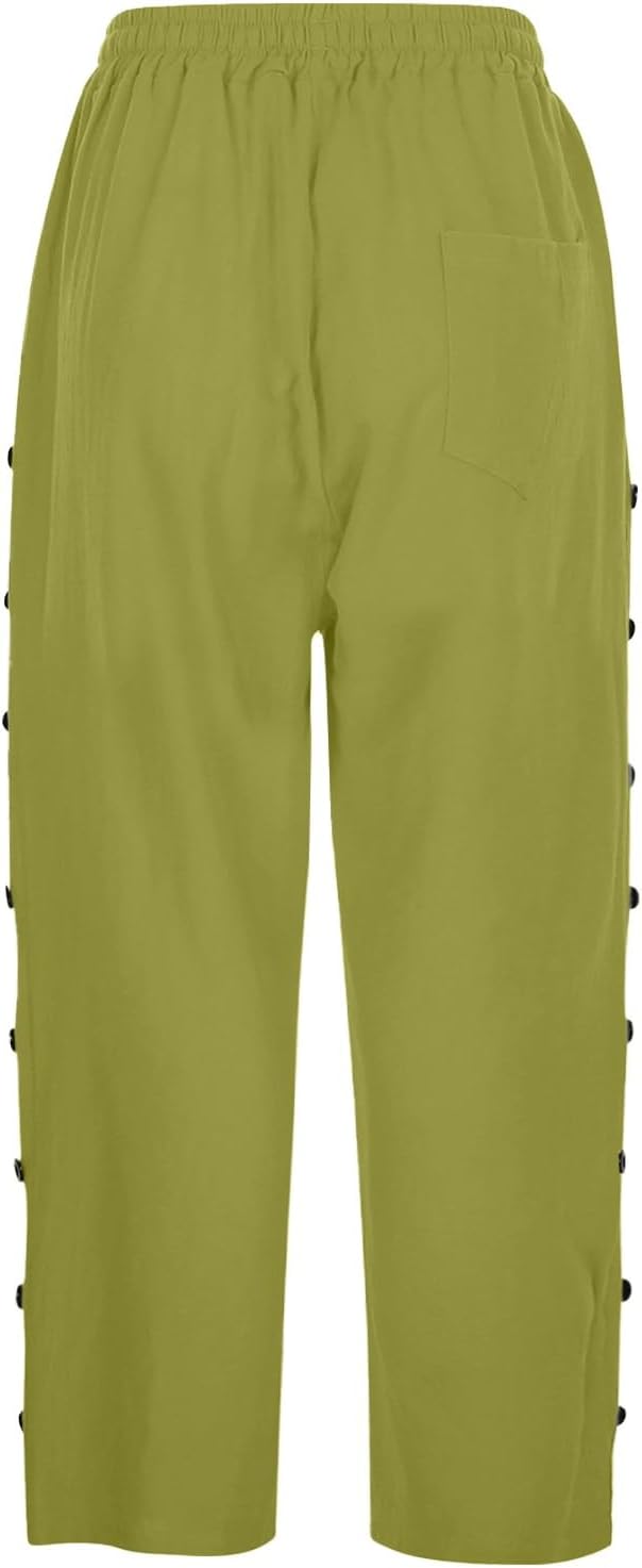 Premium Linen Crop Pants for Women