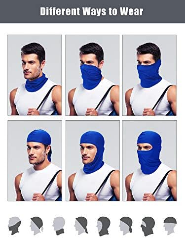 9-Piece Balaclava Ski Mask Set for Men - UV Protection Wind Resistance