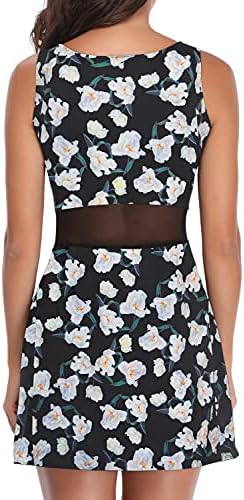 PCGAGA Womens Tennis Dress Workout with Built-in Shorts Stylish