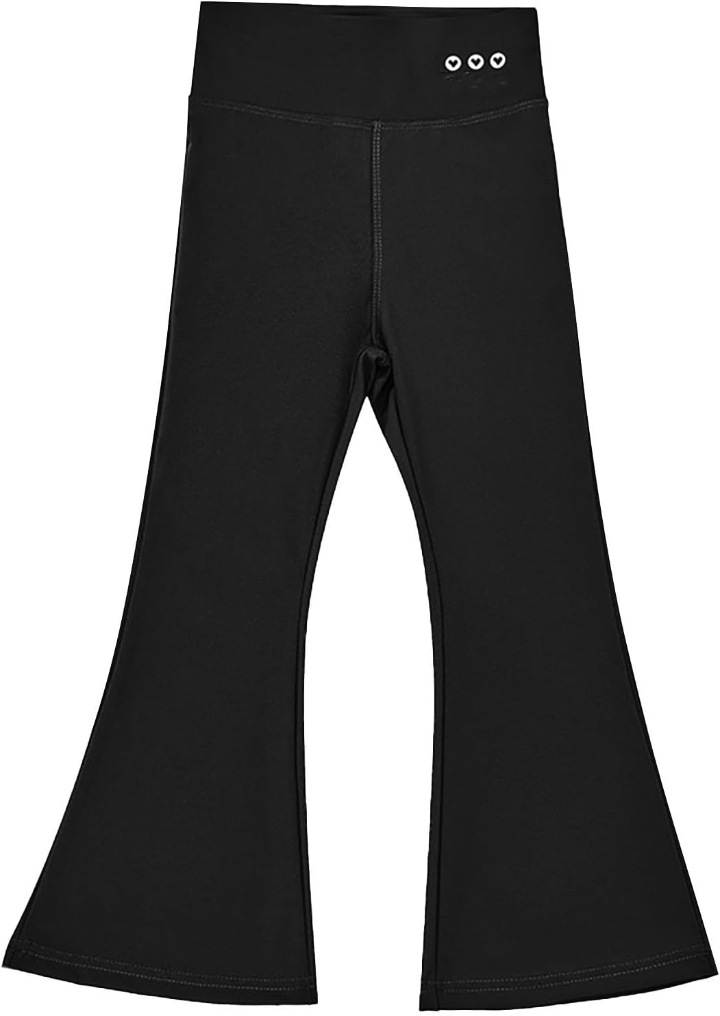 Girls Flare Leggings with Elastic Waist and Wide Legs