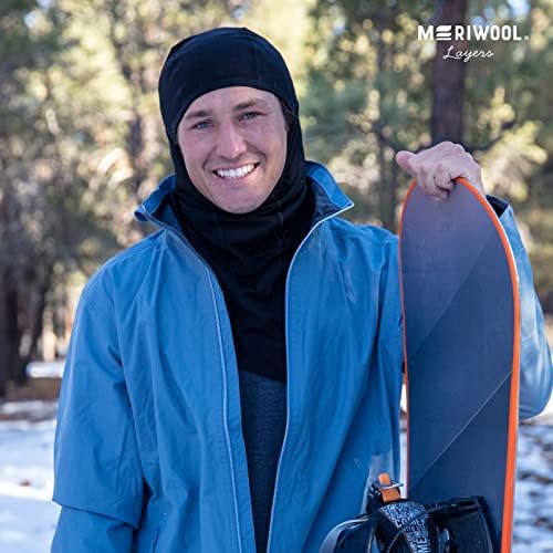 MERIWOOL Kids Ski Mask 100 Merino Wool Balaclava Winter Face Mask