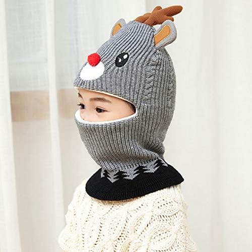 Cute Reindeer Antlers Balaclava Soft Warm for Kids