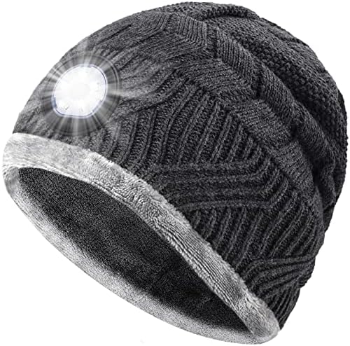 HIGHEVER LED Beanie Hat with Light