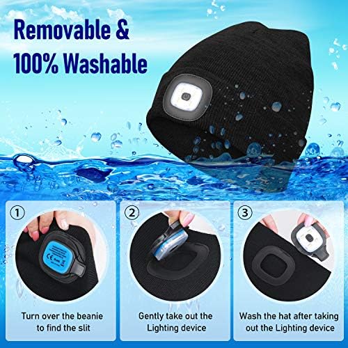 MISERWE LED Beanie for Men Women Teens