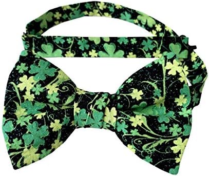 St Patricks Day shamrock bow tie
