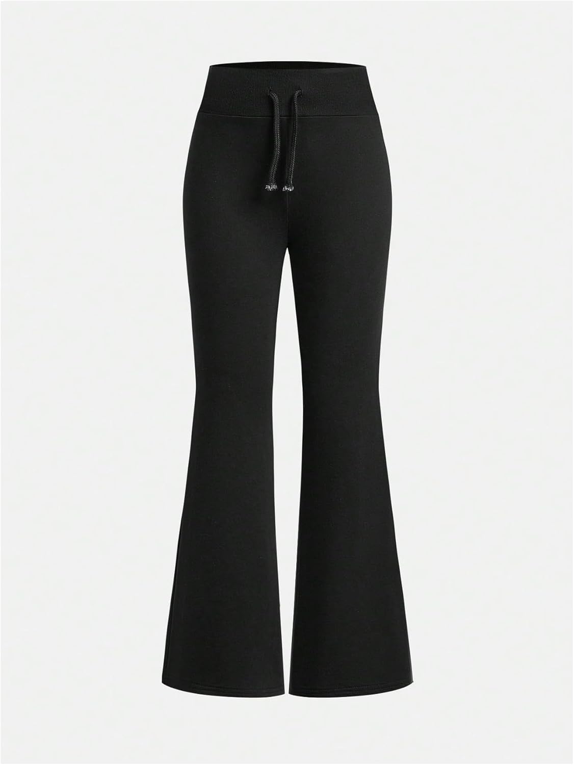 SOLY HUX Elastic High-Waisted Flared Leg Sweatpants