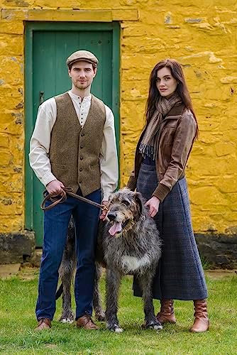 Mugros Weavers Mens Irish Trinity Flat Cap Driving Cap Made in Ireland