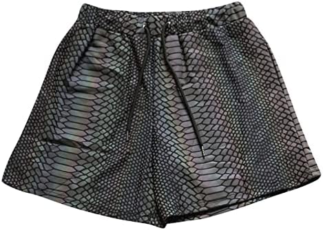 Reflective Snakeskin Active Shorts