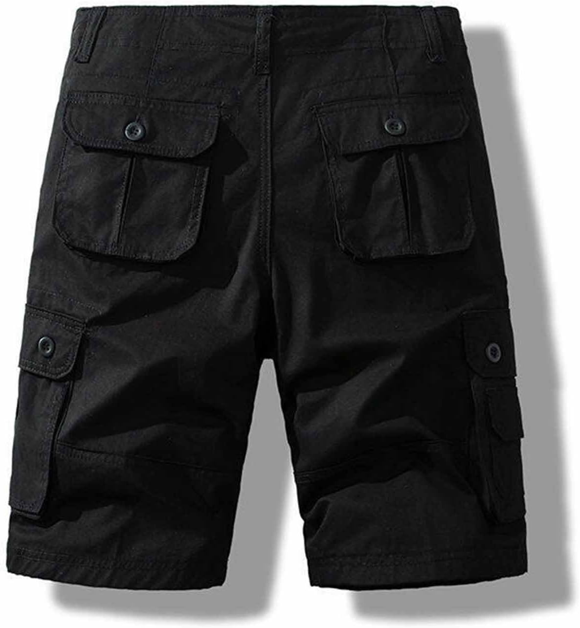 Xiaojmake Mens Cargo Workout Shorts Camo Design Elastic Waist Multiple Pockets