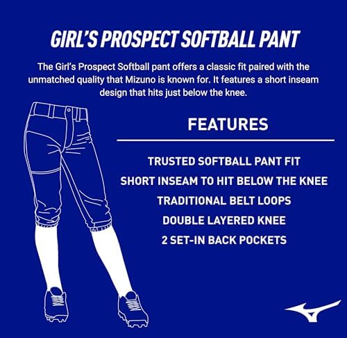 Mizuno Youth softball pants - Comfortable Durable for Juniors