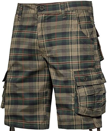 Plaid Cargo Shorts