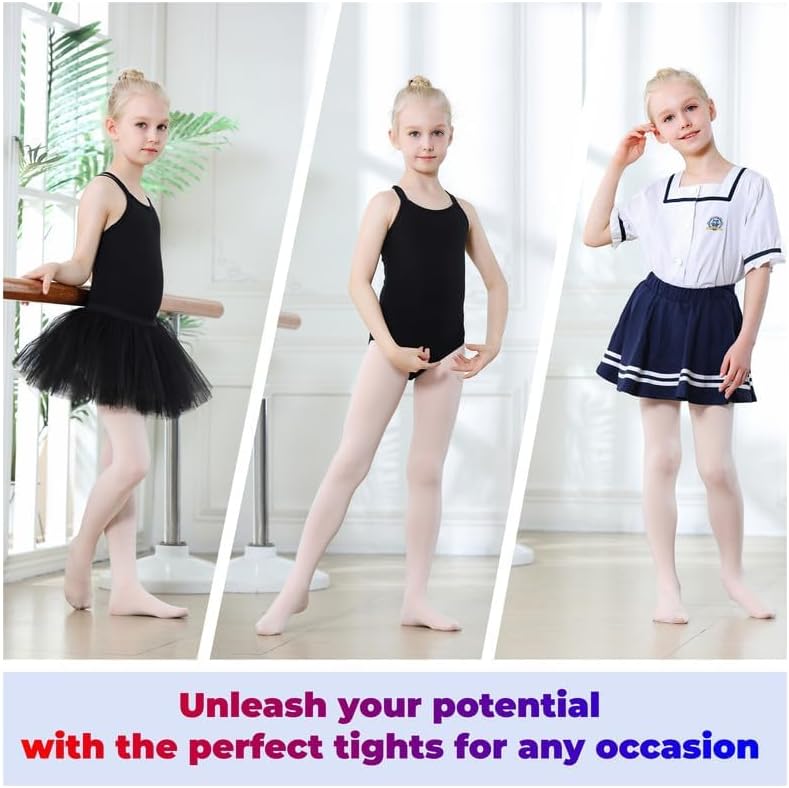 Thick Soft Durable Ballerina Tights for Girls