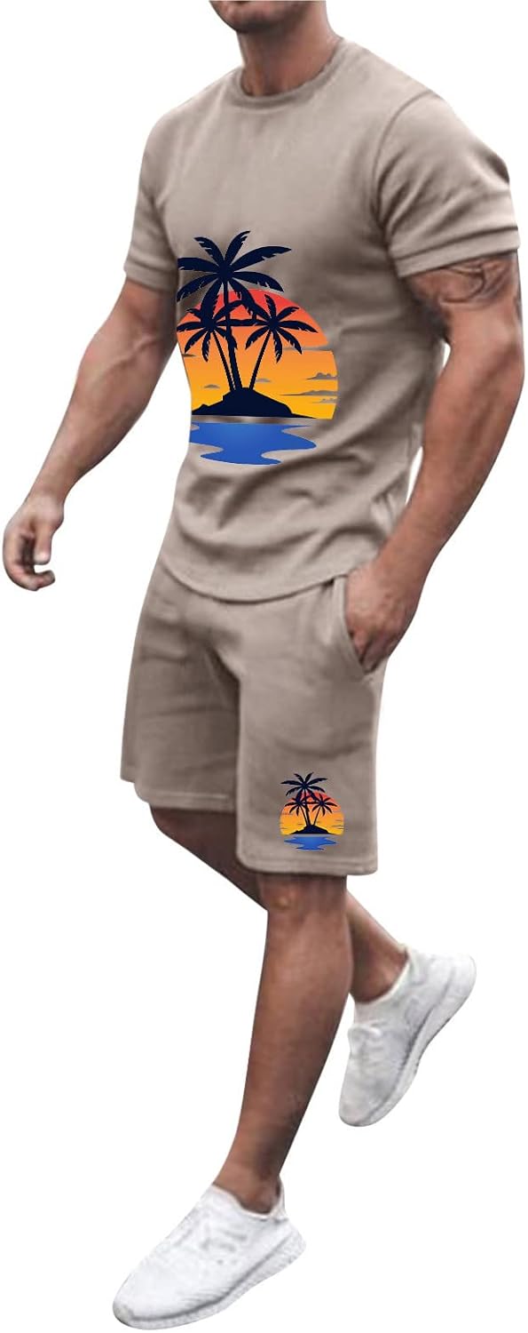 Mens Lightweight Casual Set for Summer - Wuitopue