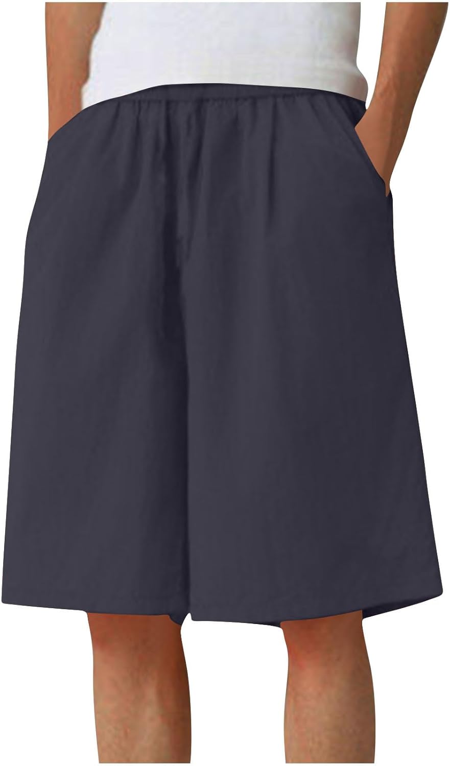 Xiaojmake Casual Drawstring Cargo Shorts 11-inch Inseam Mens Mesh