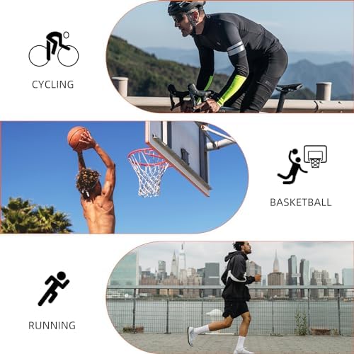 Thermal Arm Warmers for Men Winter Cycling Compression Sleeves