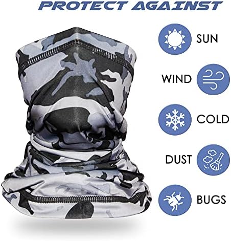 Kids Camo Gaiter for Face Mask UV Protection Cooling Bandana