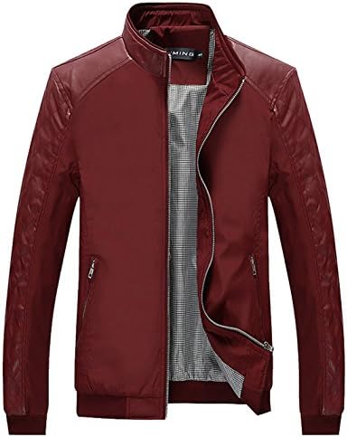 Tanming Mens Slim Fit Windbreaker Jacket