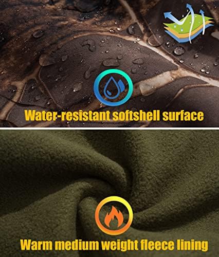 NAVEKULL Silent Hunting Clothes for Men Soft Shell Outdoor Jacket