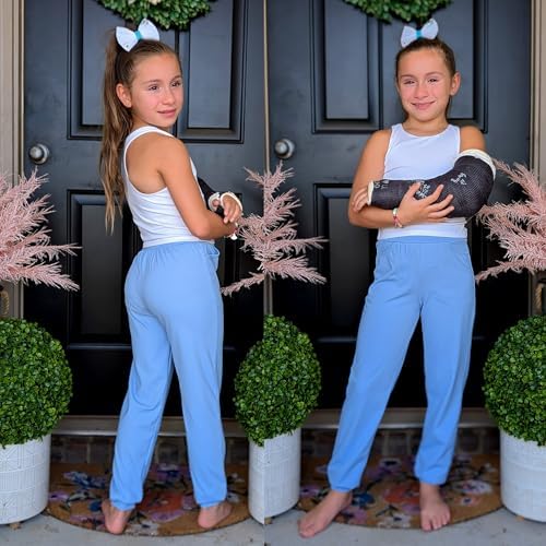 Big Elephant 3-Piece Girls Joggers with Pockets for Yoga Running