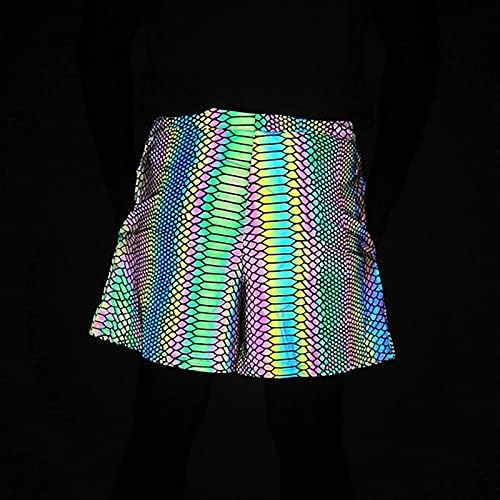 Reflective Snakeskin Active Shorts
