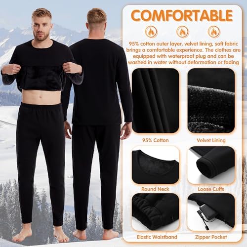 Heated Thermal Shirt for Men with 16 Heating Zones under_CB