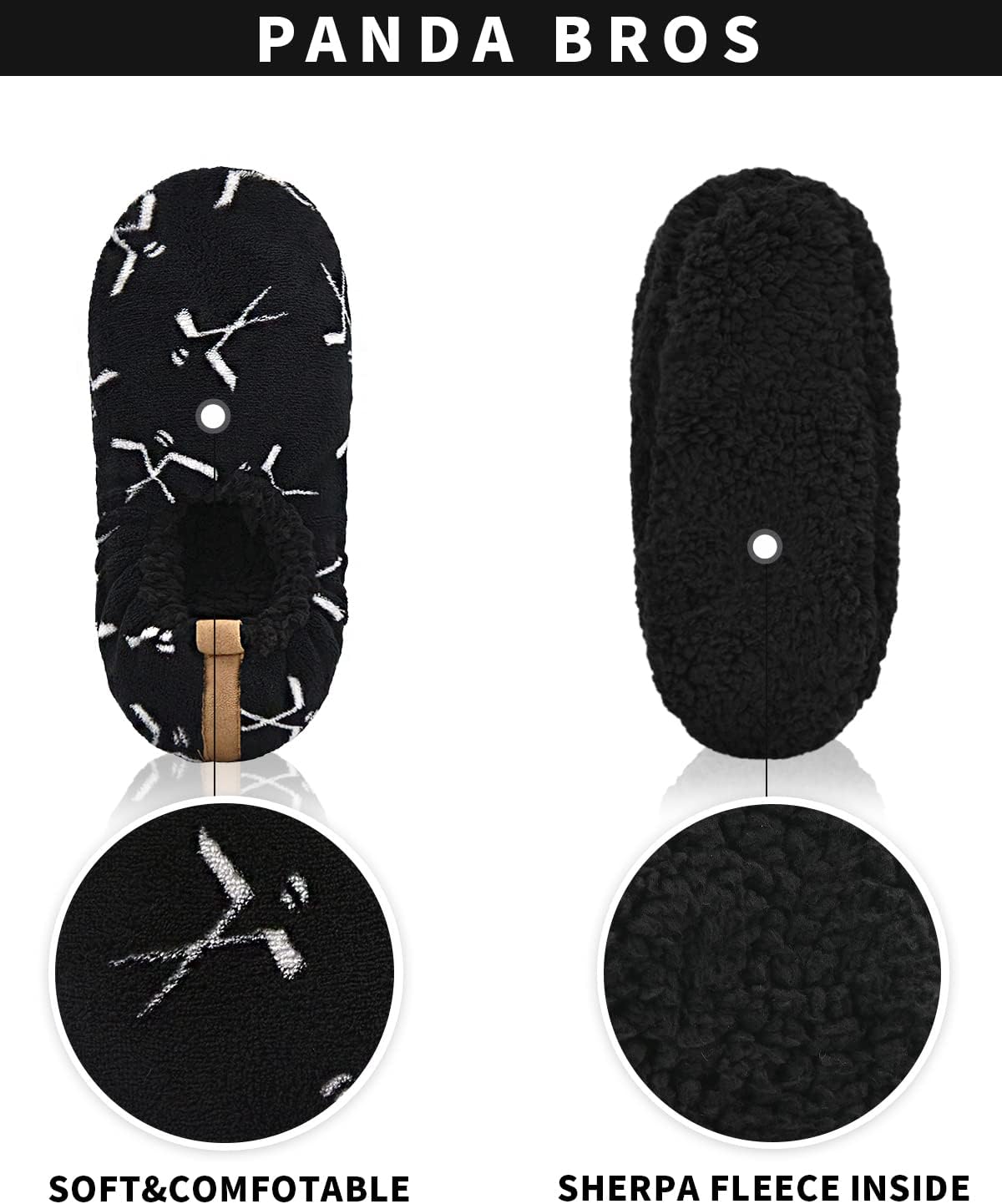 Warm Cozy Mens Slipper Socks
