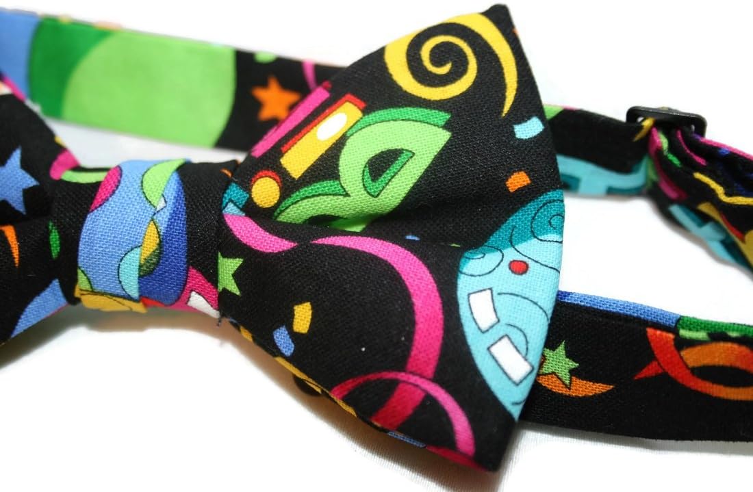 Personalized Happy Birthday Bow Tie Party Gift - Unique Handmade Mens Bow Ties