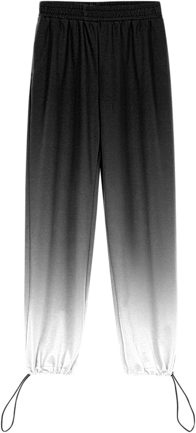 Sleek Christmas Pants High Waisted Drawsstring for Women