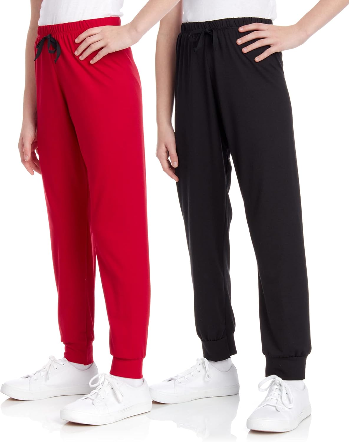 Sweet Hearts Girls Fleece Sweatpants - athletic performance 2-pack 7-16