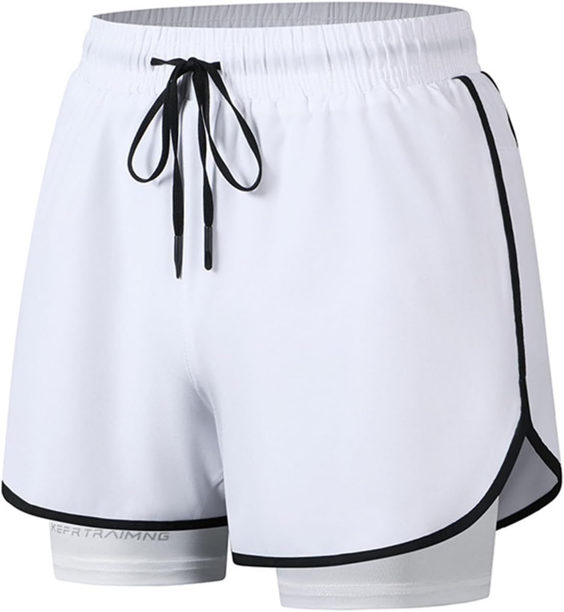 Durable Stylish Mens Double-Layer Quick Dry Athletic Shorts