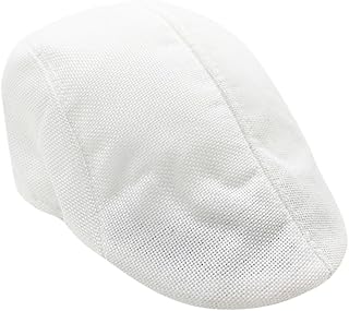 Mens Adjustable Leather Newsboy Cap Hombres Beret Outdoor