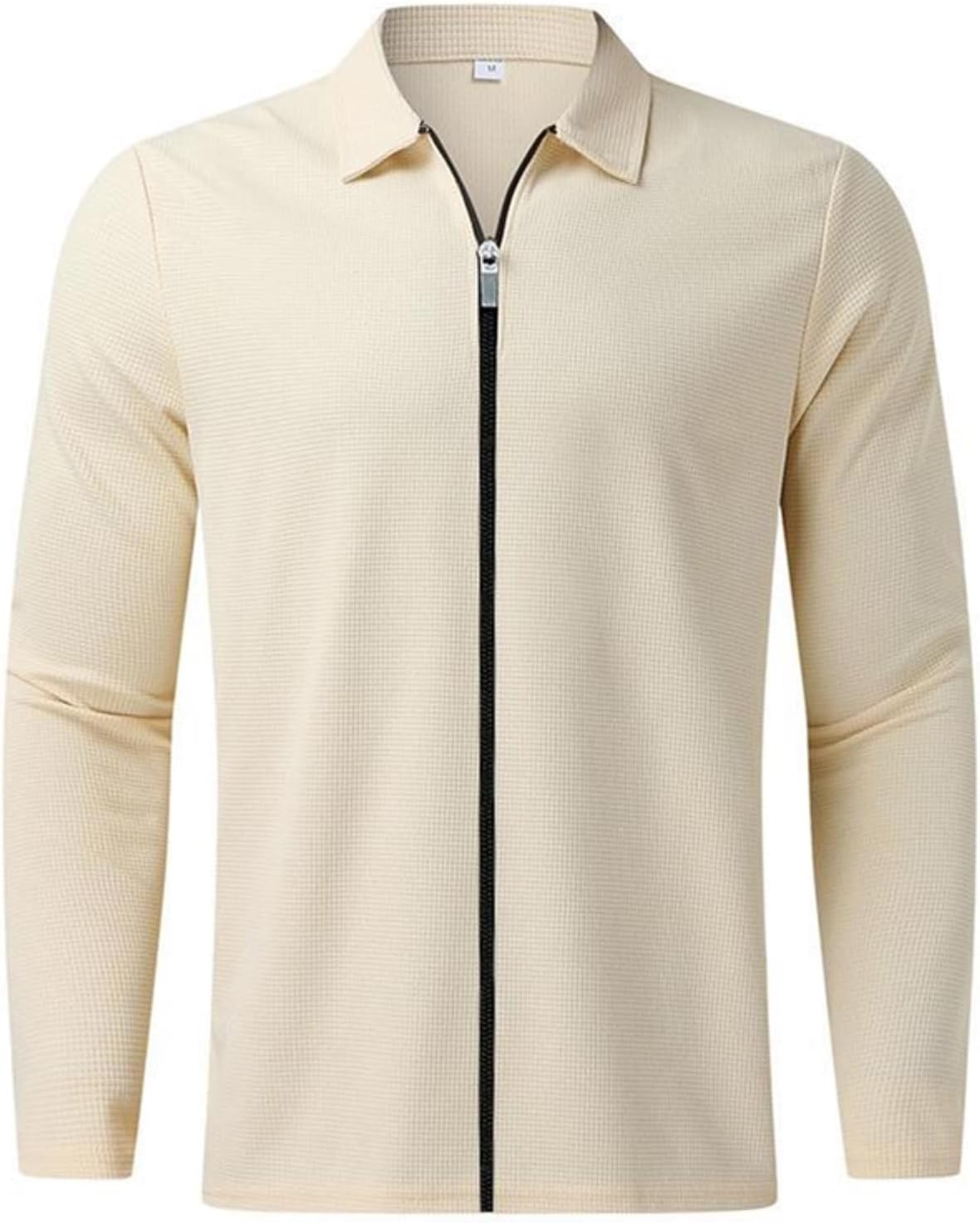 PICKLION Men Experience Warm Stylish in Heavy Oblong Waffle Cardigans