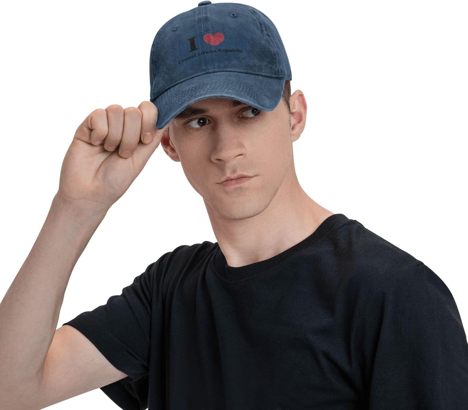 I Love Central African Republic Baseball Cap for Women and Men