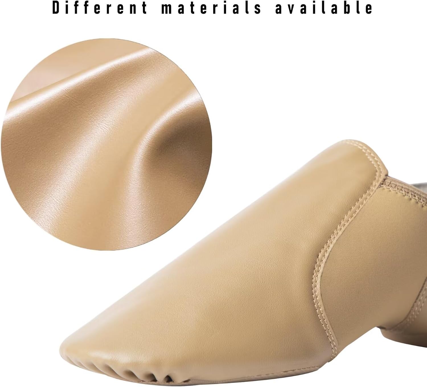 Jazzy Soft Leather Dance Slippers for Kids
