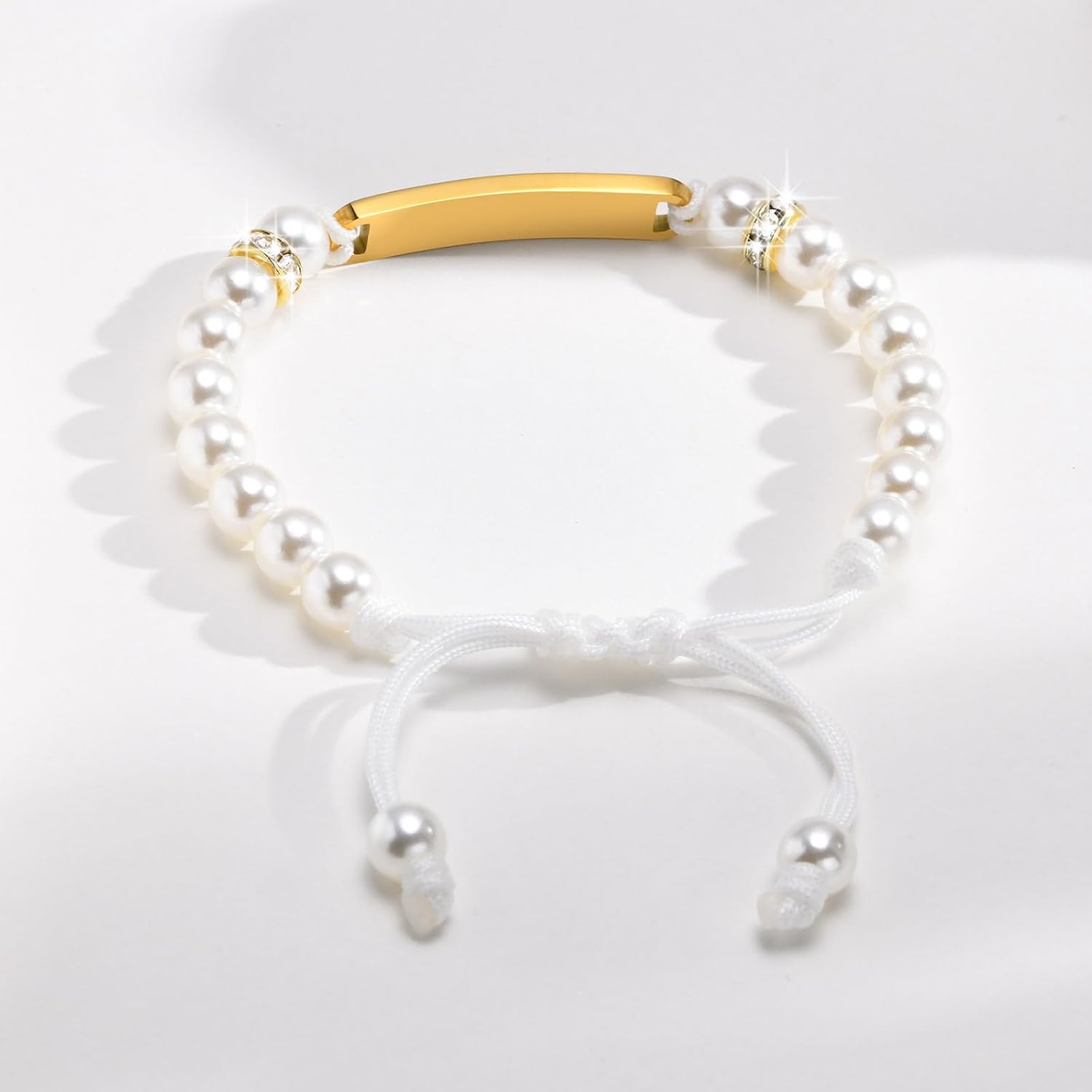 Personalized Baby Bracelet with Name Plaque for Kids
