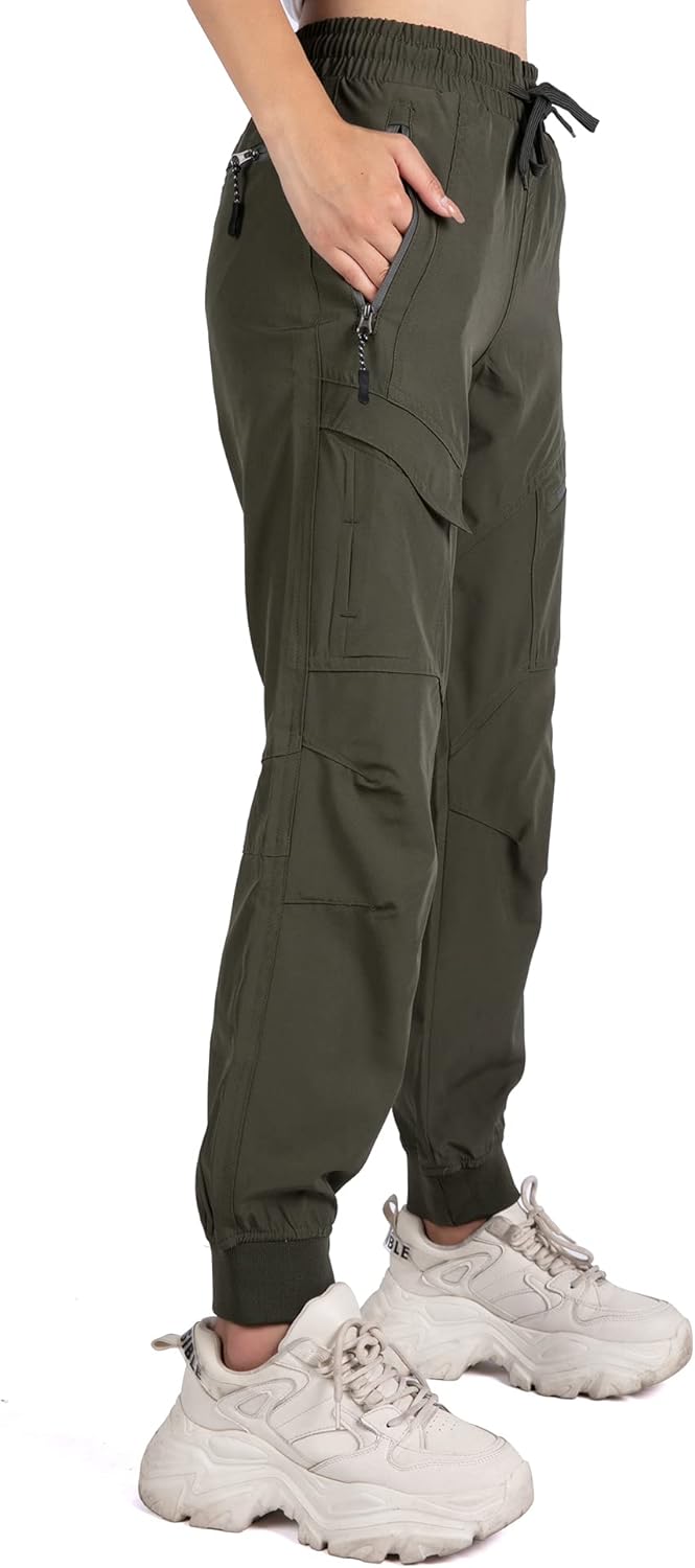 Singbring Womens Athletic Hiking Cargo Joggers Pants