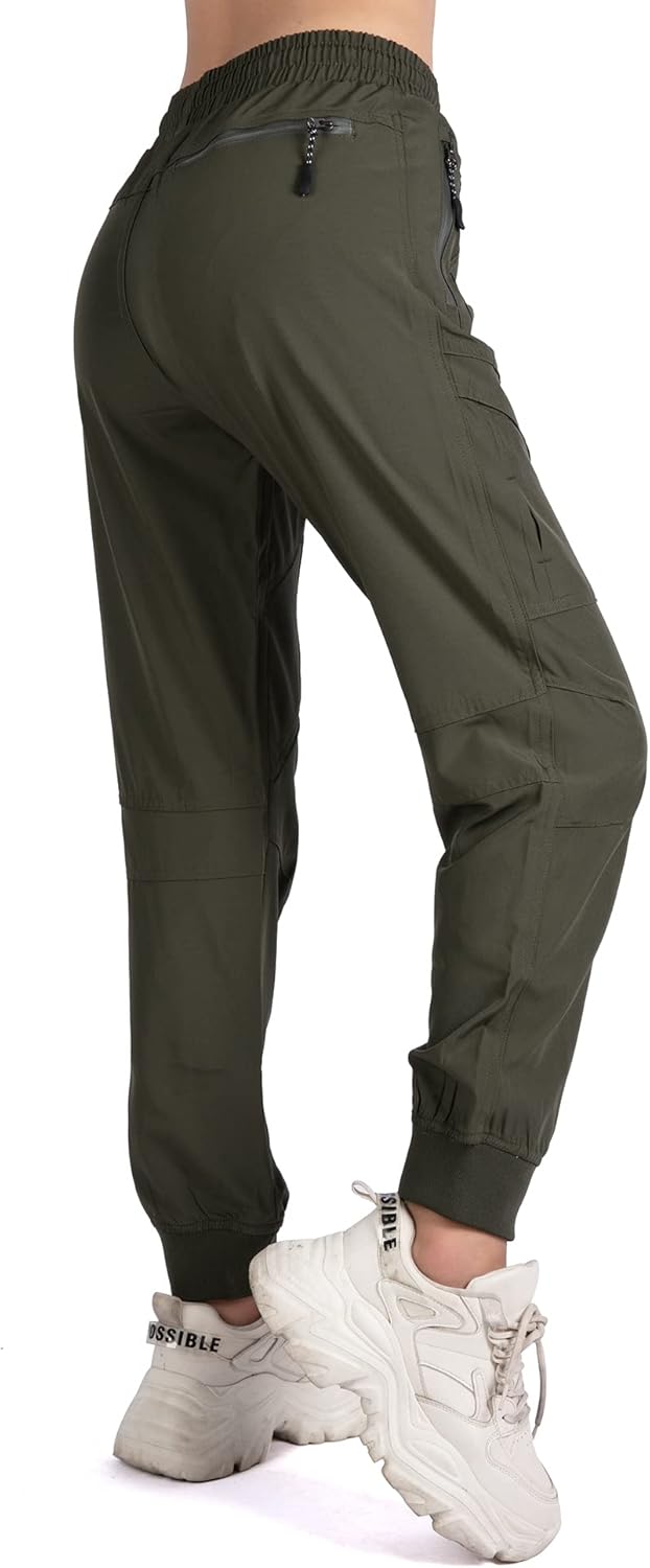 Singbring Womens Athletic Hiking Cargo Joggers Pants